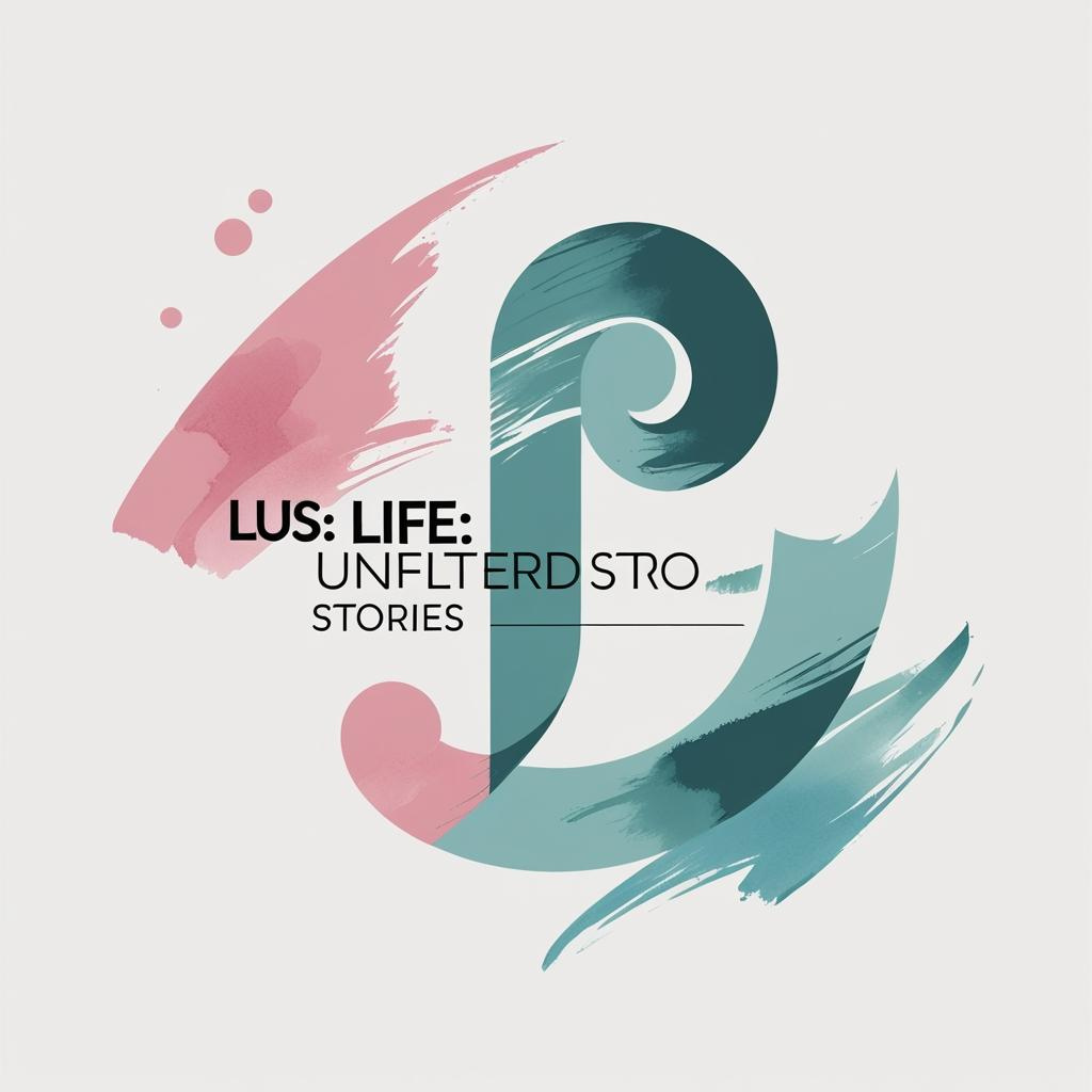 pastel modern logo with brush strokes